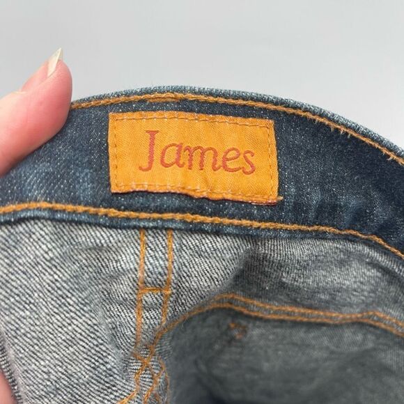 James Jeans Women's Dry Aged Bootcut Low Rise Dark Wash Denim Blue Size 32 - Picture 11 of 14